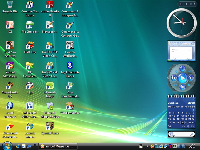 The_usual_Windows_Vista_desktop Windows Vista: Uma Viagem Nostálgica Pelo Sistema Operacional Mais Polêmico da Microsoft