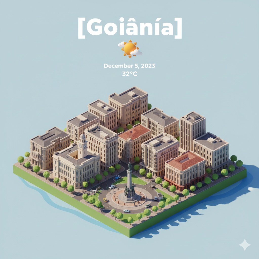 Goiania 💡 Transforme Cidades em Miniaturas 3D com o Gemini
