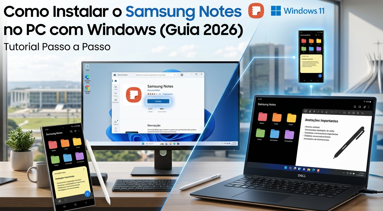 Como instalar samsung notes no windows