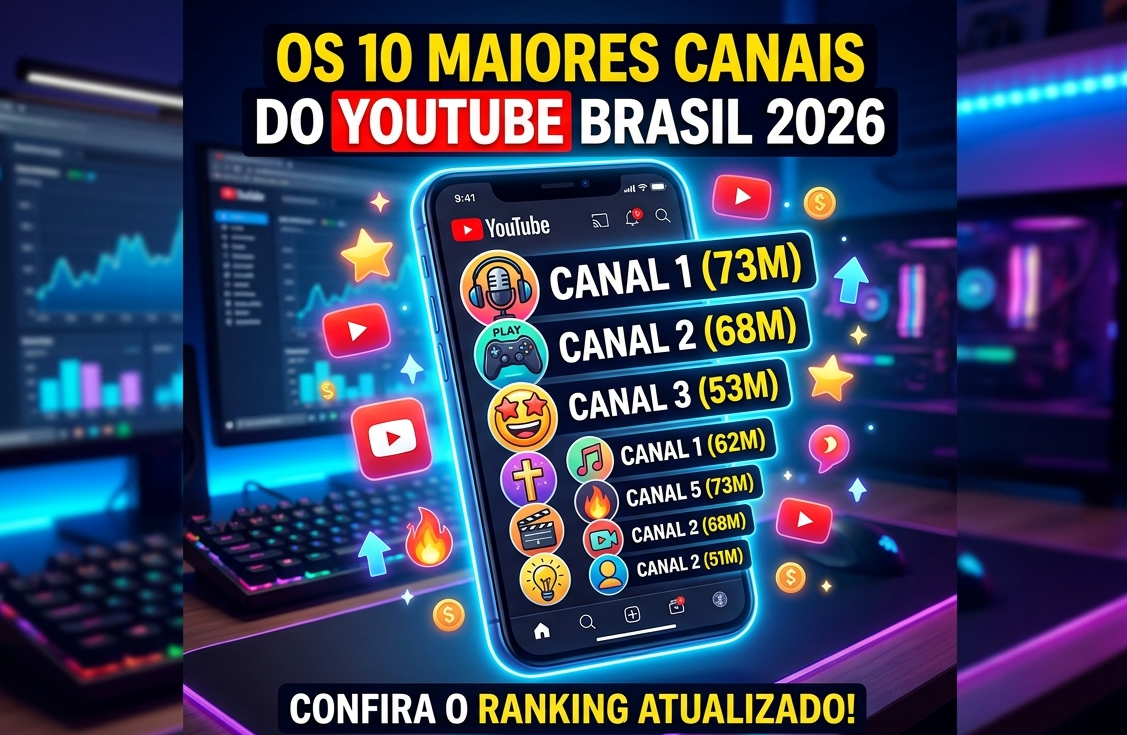 Maiores canais do youtube Brasileiro
