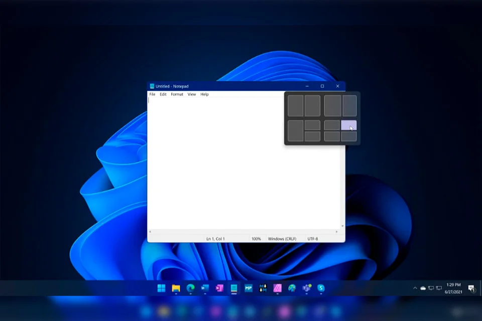 Snap Layout windows 11